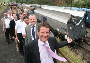 John Smith GBRf and partners from VTG Rail UK, W.H Davis, ITT and Lloyd’s Register Rail.