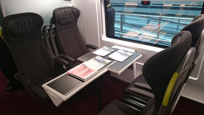Business Premier seating on the new Eurostar e320