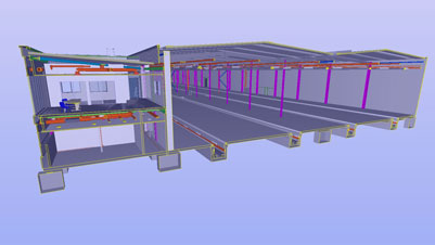 CGI cross section of Bombardier facility