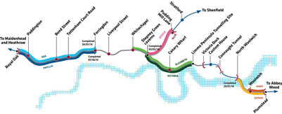 Crossrail Tunneling Progress