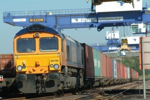 Rail freight at Port of Felixstowe