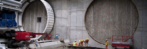 Infrabel will start boring the first of two tunnel shafts from the departure shaft in January 2010