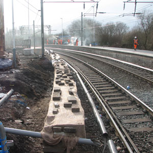 Earlestown platform rebuilding (Source: Network Rail)