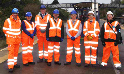 Filton Four Tracks - members of the Bristol stations railway doubling project team and partner agencies