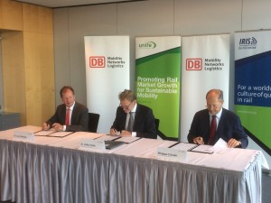 Deutsche Bahn and UNIFE sign a MoU on IRIS