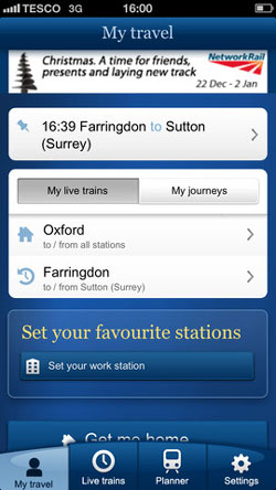 National Rail Enquiries Mobile App