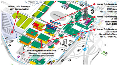 Nomad InnoTrans map