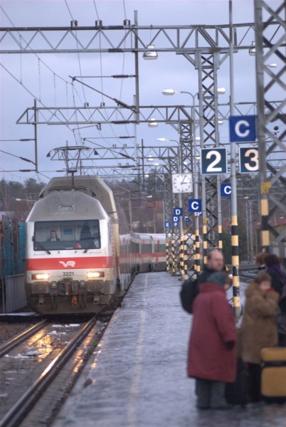 Kokkola railway station – the construction area is part of a busy passenger and freight traffic line section