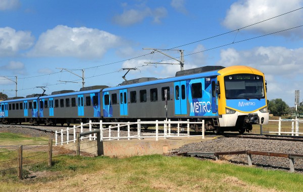 The establishment of Metro in Melbourne brought with it a new brand and livery for the fleet of more than 160 six-carriage trains