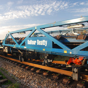 Track construction train (Source: Network Rail)