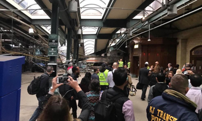 Train crashes into Hoboken station New Jersey