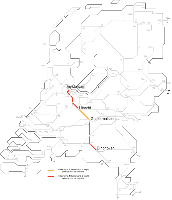 Schematic map to show the route of the experiment carried out