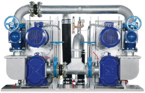 The Vogelsang double pump station is the centerpiece of the whole supply and disposal system. Image Source: Vogelsang
