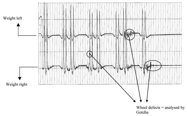 Figure 4: Typical sensor output