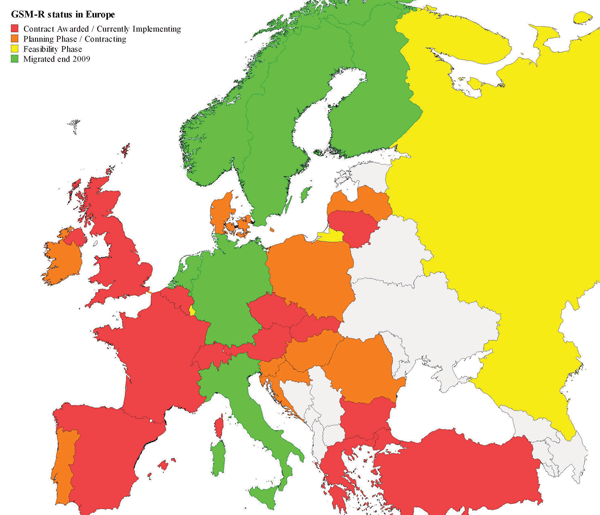 Figure 1 (Copyright: UIC 2009, Source: ERIM/ERTMS Database)