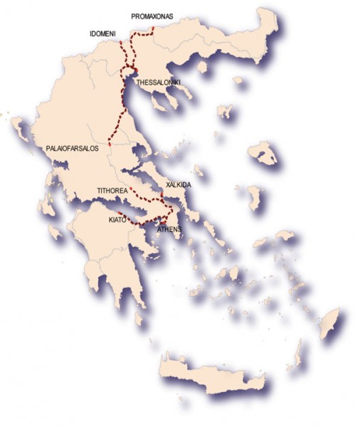 Figure 1 Railway track sections covered by GSM-R