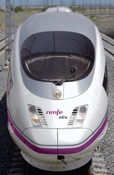 Figure 6: Velaro E on track in Spain