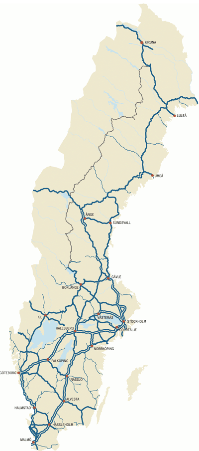 Figure 1: Rail network