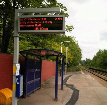 Real time information at stations across Greater Manchester