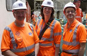 Claire Perry visits TBM Crossrail