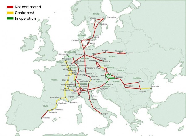 ETCS Deployment on the six ERTMS corridors – state of play