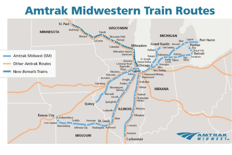 amtrak midwest