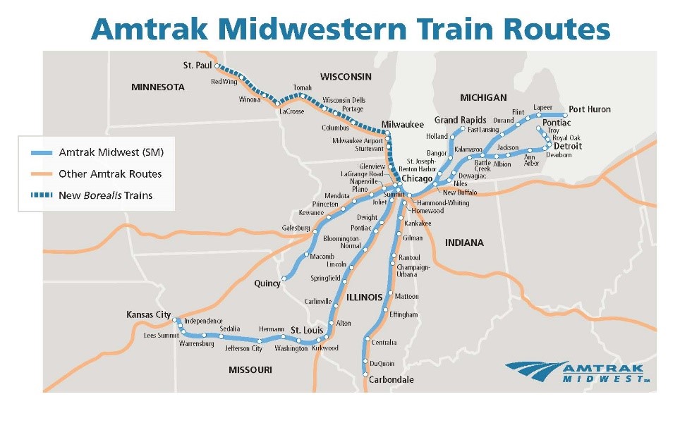 amtrak midwest