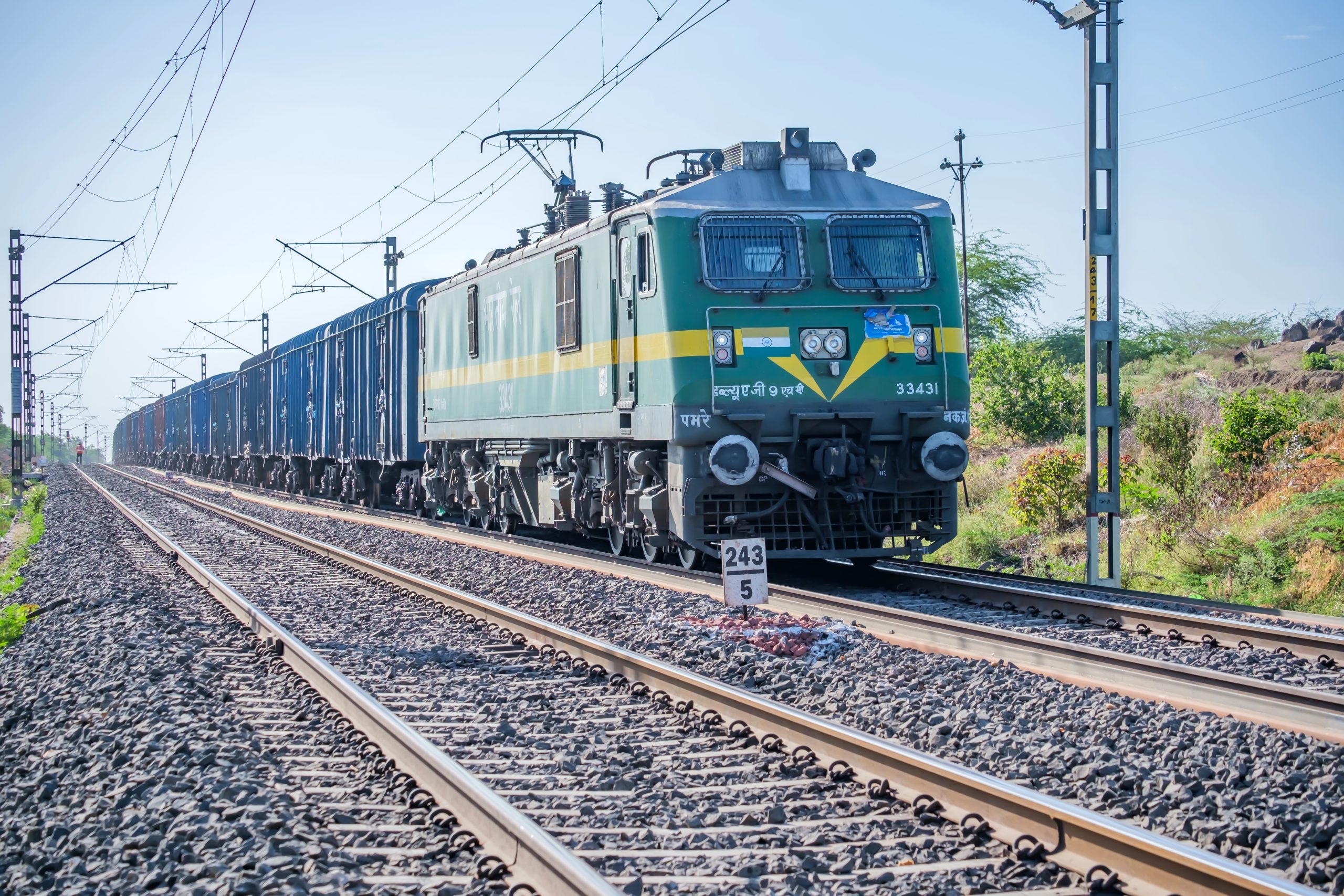 indian railway freight loading