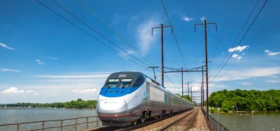 Acela Express in northeast Maryland.