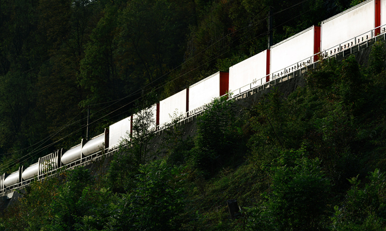 ÖBB train at night