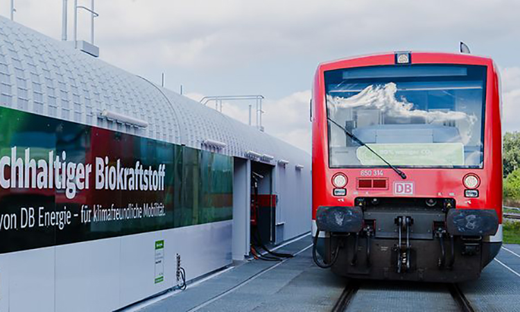 A DB Regio locomotive now running on biofuel