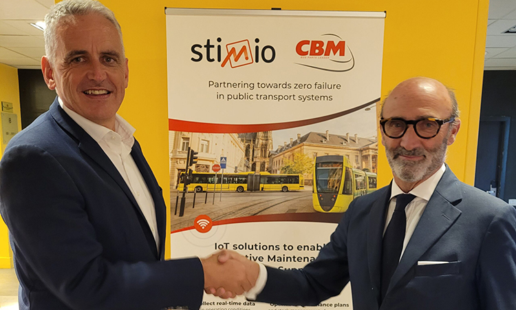 David Dorval (left), CEO of Stimio and Andrea Chiocchetti (to the right), President of CBM.