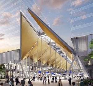 HS2 concept art of Euston station.