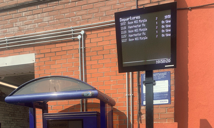 Greater Manchester station installs new passenger information screens