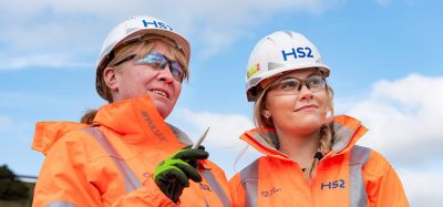 HS2 workers looking off into the distance