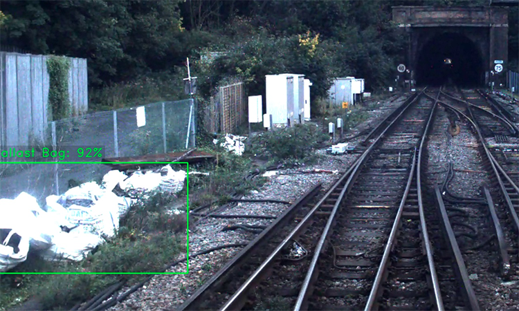 AI is helping analyse onboard video footage to identify scrap metal and materials along the side of railway