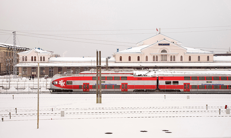 Vilnius railway station. Lithuania