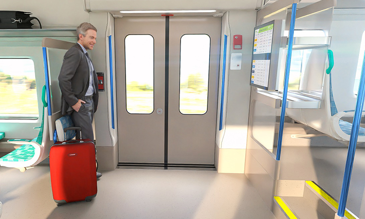 Interior of Alstom Coradia Stream