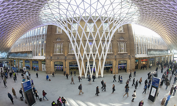 A picture of Kings Cross Station in London