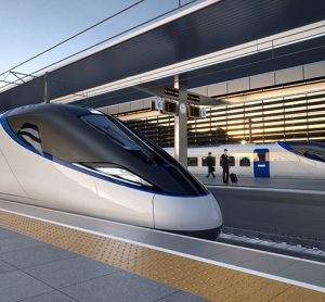 Artists impression of an HS2 train at a platform v2 (1)