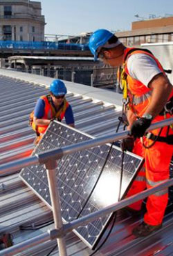 Blackfriars solar panels - Network Rail