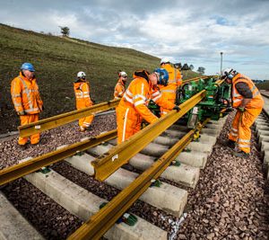 Borders Railway on course for completion as main track-laying begins