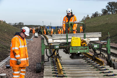 Final phase of Borders Railway track-laying gets underway