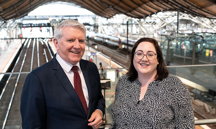 Brendan O'Connor and Caroline Wilkie