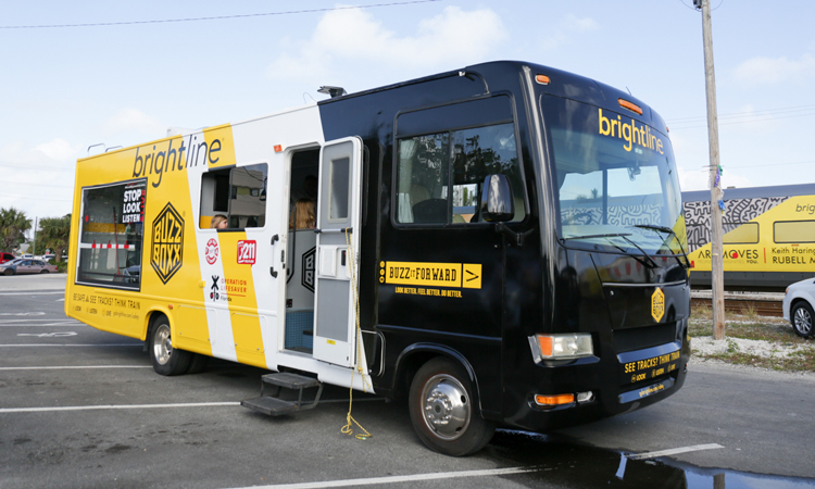 Brightline's new mobile barbershop in Palm Beach County