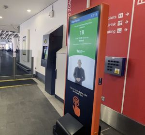 British Sign Language Screen in Birmingham New Street