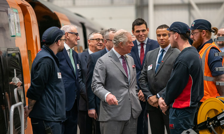 The CAF factory was declared open by His Royal Highness The Prince of Wales