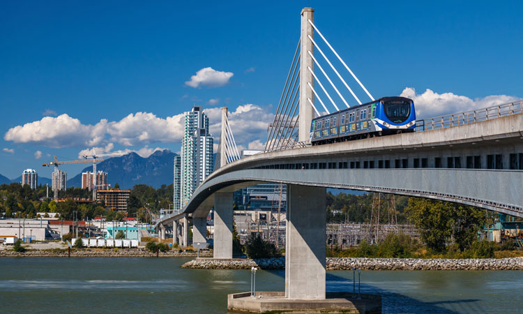 The fully automated Canada Line rapid transit system
