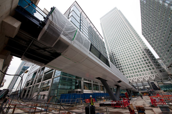 Canary Wharf Crossrail Station September 2013