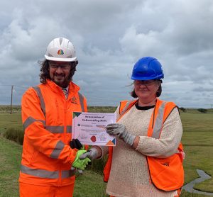 Certificate with estuary background